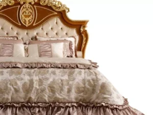 Classic Tufted And Crowned Headboard