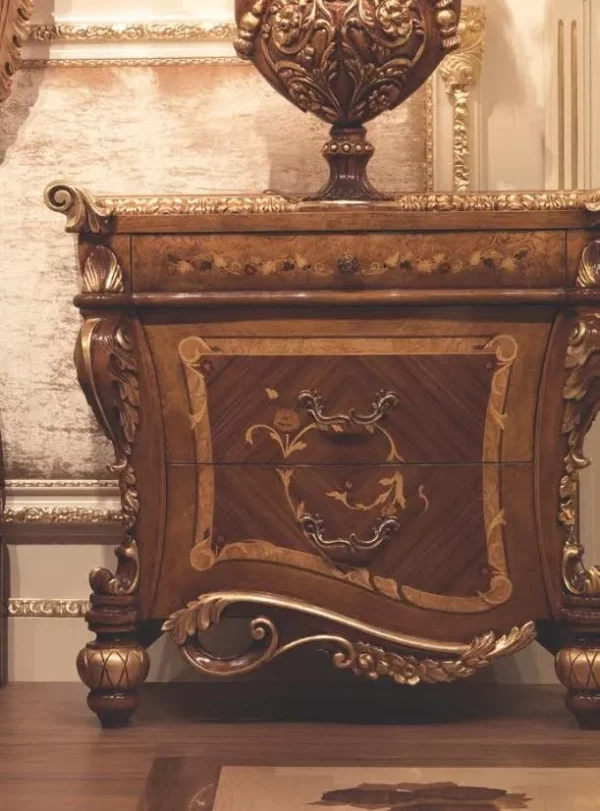 Empire Hand Carved Bed - Image 5